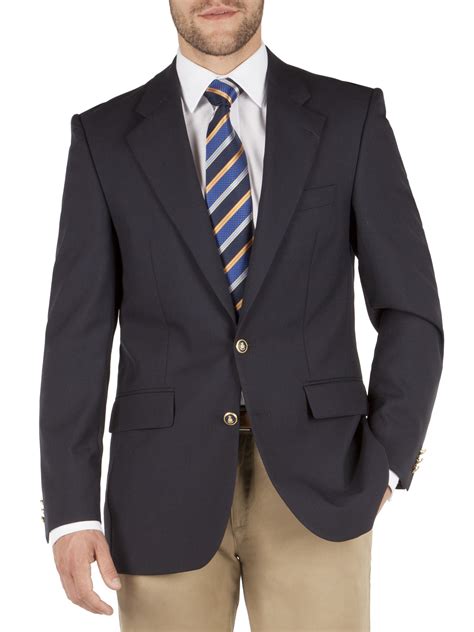 navy blue men's blazer|More.